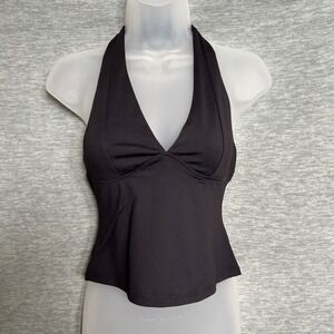 Free People Intimately Still‎ Here Halter Cami Womens Small Black Festival
